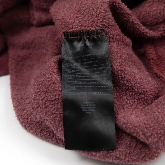 Volcom‎ Maroon Heather Blaqued Out Logo Hoodie Pullover Men's Size Medium - Picture 10 of 13